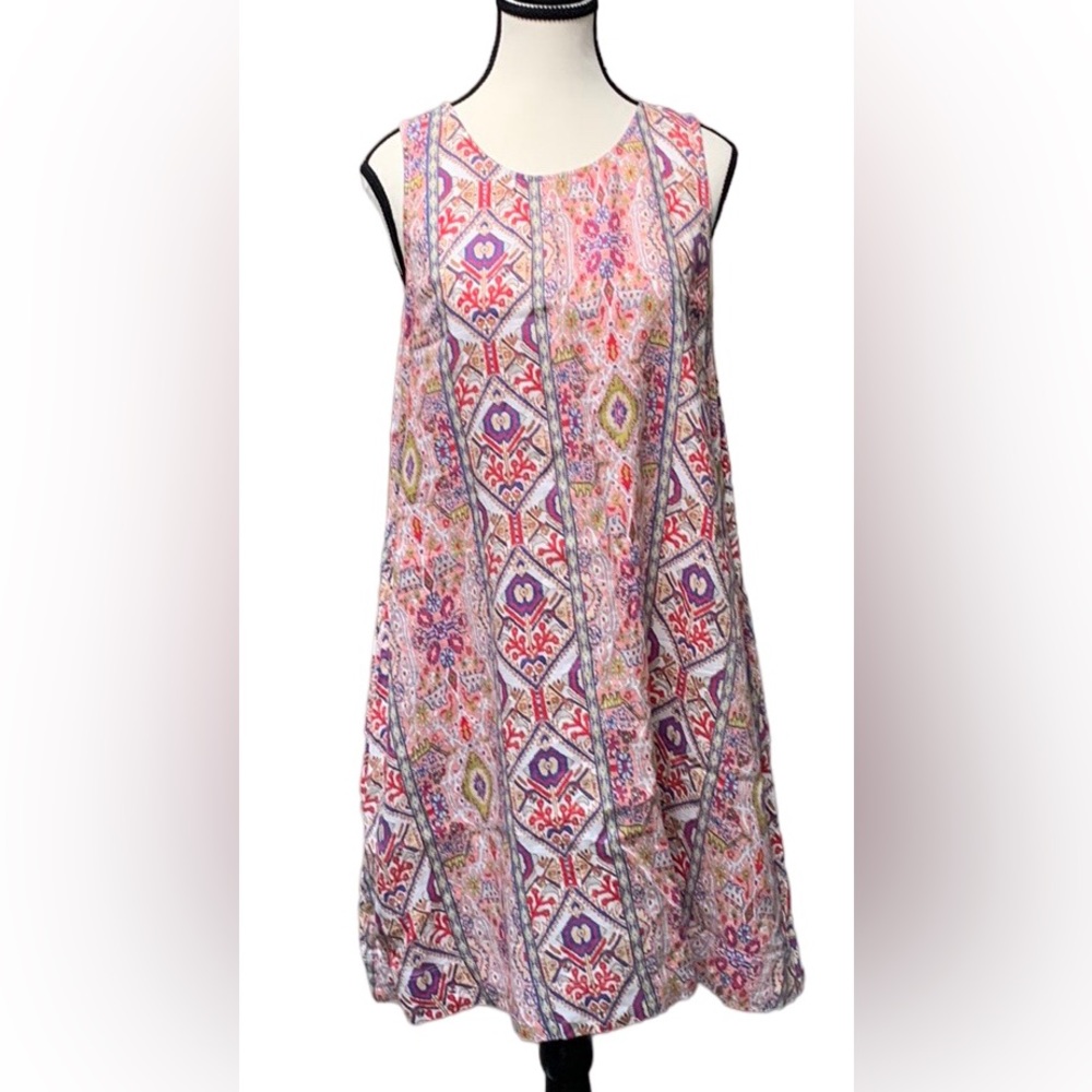 RACHEL ZOE linen printed dress